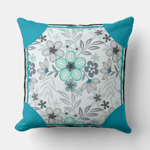 Cornerstone Blossom Turquoise Cushion