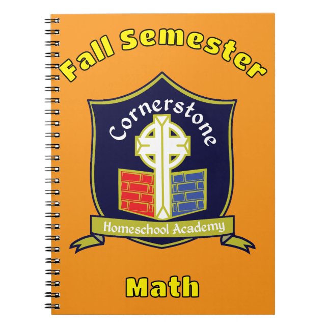 Cornerstone Homeschool Academy Updated Notebook (Front)