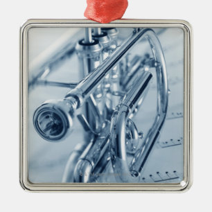 Cornet Metal Tree Decoration