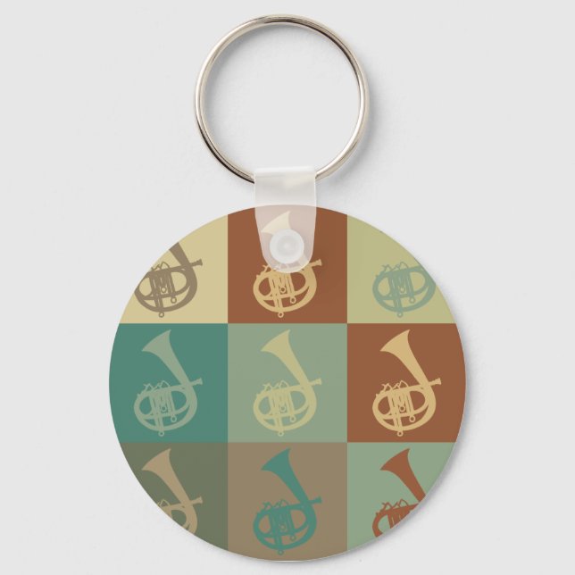 Cornet Pop Art Key Ring (Front)