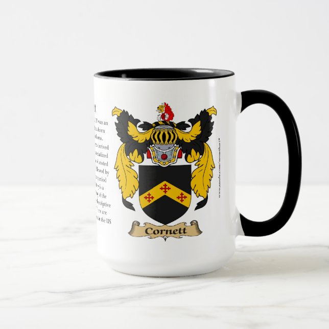 Cornett Family Coat of Arms Mug (Right)