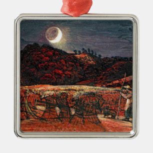 Cornfield by Moonlight, 1830 Metal Ornament