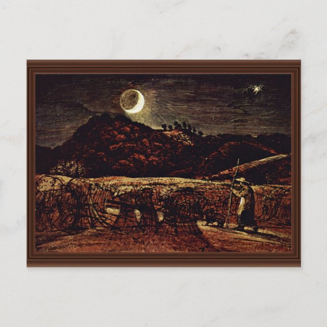 Cornfield In The Moonlight By Palmer Samuel Postcard (Front)