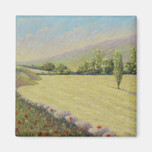 Cornfield near Eymet, Dordogne, France in Pastel Magnet