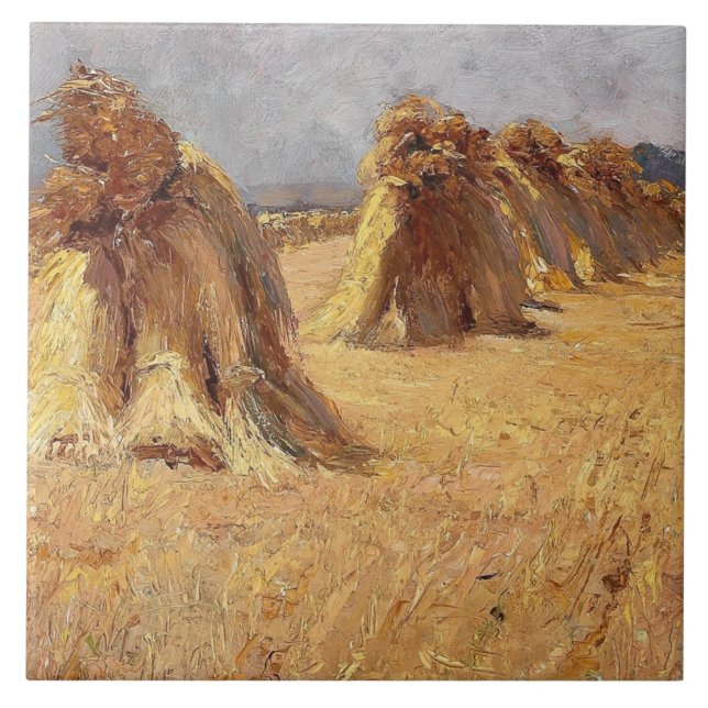 Cornfield – Olga Wisinger-Florian Ceramic Tile (Front)