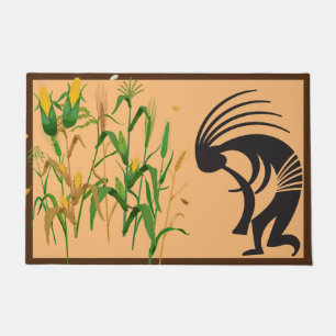 Cornfield Springtime Kokopelli Doormat