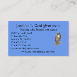 Cornflower Blue 6495ED Single Solid Colour Business Card