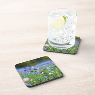 Cornflower Blue Cork Coaster