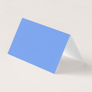 Cornflower Blue Folded Business Card