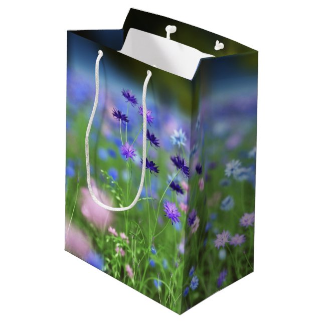 Cornflower Blue Gift Bag (Back Angled)