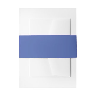 Cornflower Blue Invitation Belly Band
