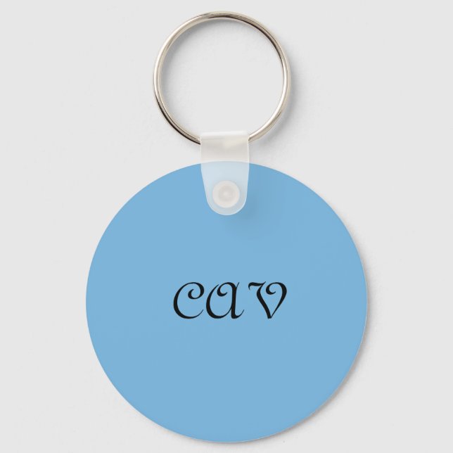 Cornflower Blue  Key Ring (Front)