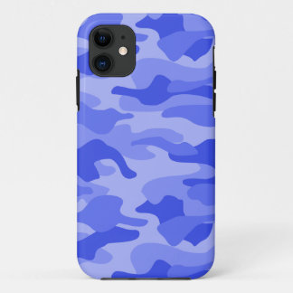 Cornflower Blue Monocolor Camo iPhone 11 Case