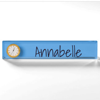 Cornflower Blue Nameplate