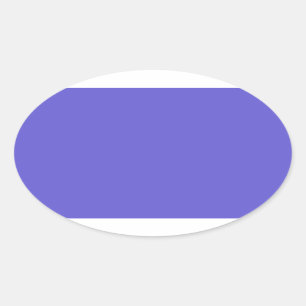 Cornflower Blue Oval Sticker