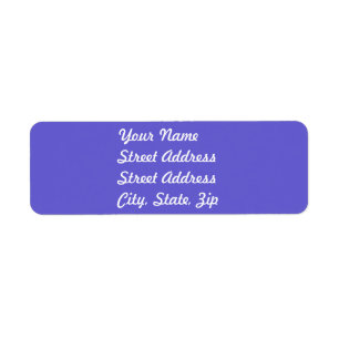 Cornflower Blue Return Address Sticker