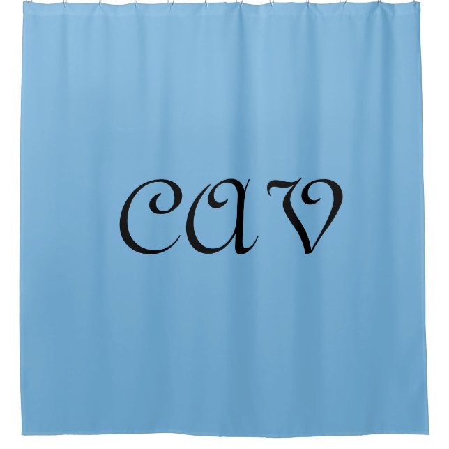 Cornflower Blue  Shower Curtain (Front)