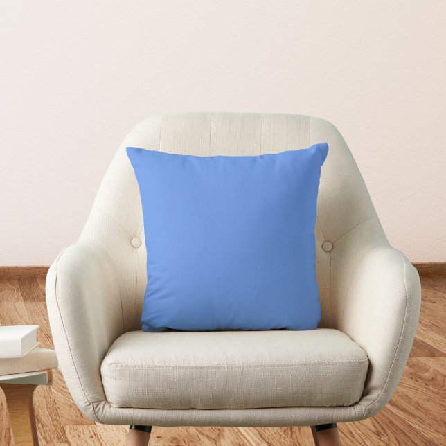 Cornflower Blue Solid Colour Cushion (Creator Uploaded)