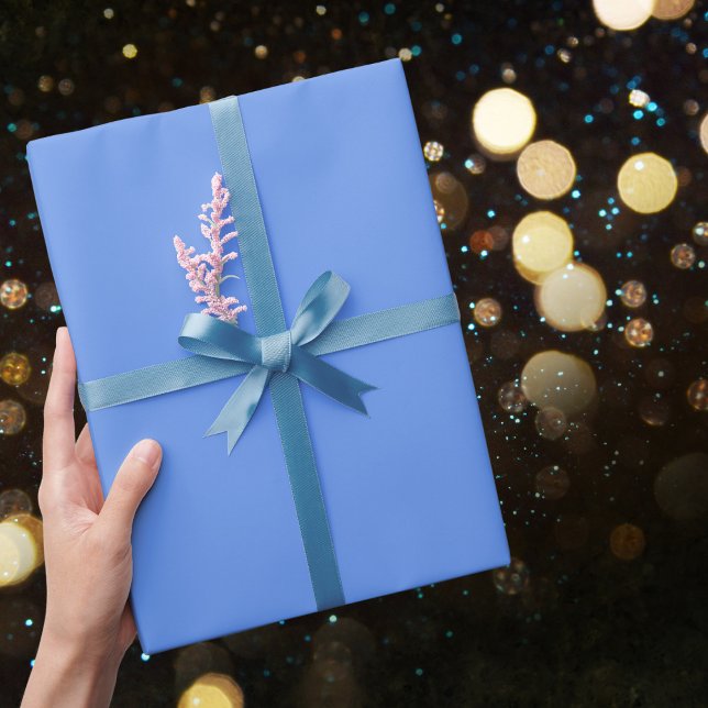 Cornflower Blue Solid Colour Wrapping Paper (Creator Uploaded)