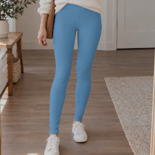 Cornflower Blue Solid Leggings