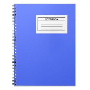 Cornflower Blue Spiral Photo Notebook