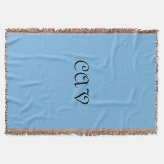 Cornflower Blue Throw Blanket