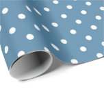 Cornflower Blue | White Polka Dot Wrapping Paper<br><div class="desc">This classic polka dot gift wrapping paper is perfect for your gifting needs! Wrap a birthday gift, baby shower gift, bridal shower gift, wedding gift, or gift for any other special occasion. It's also a wonderful choice for wrapping paper crafts : wrapping paper envelopes, wrapping paper bunting, wrapping streamers or...</div>