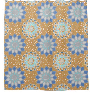 Cornflower Blues Custom Shower Curtain