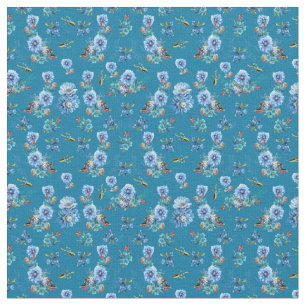 Cornflower Blues in Watercolor Fabric