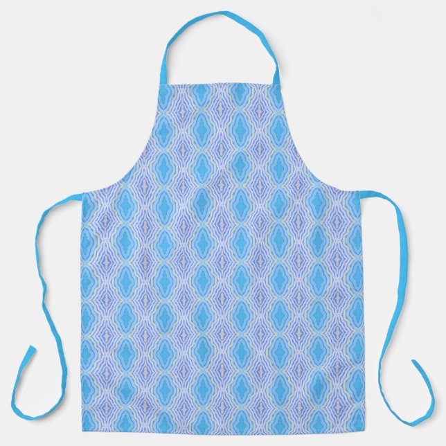 Cornflower Complimentary Colours Shabby Chic Desig Apron (Front)