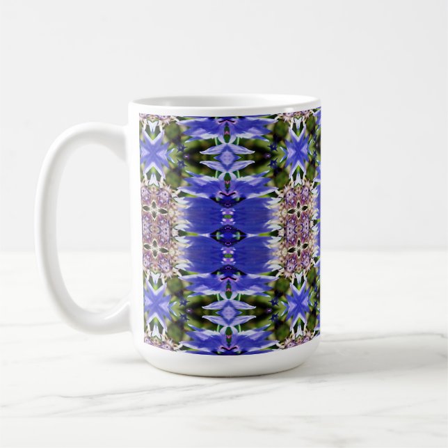 CORNFLOWER FLOWERS COFFEE MUG (Left)