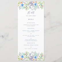 Cornflower rustic greenery Wedding Breakfast