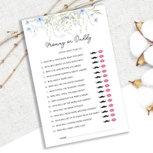 Cornflower Wildflower Baby Shower Mummy Or Daddy