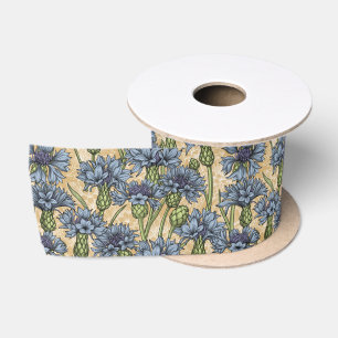 Cornflowers 2 satin ribbon