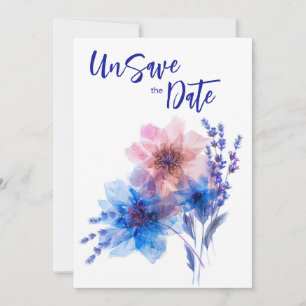 💍  Cornflowers and Lavender Bliss  Save The Date