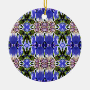 CORNFLOWERS CERAMIC ORNAMENT