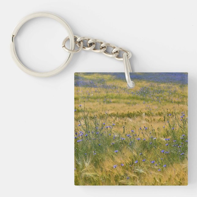 Cornflowers Field      Key Ring (Front)