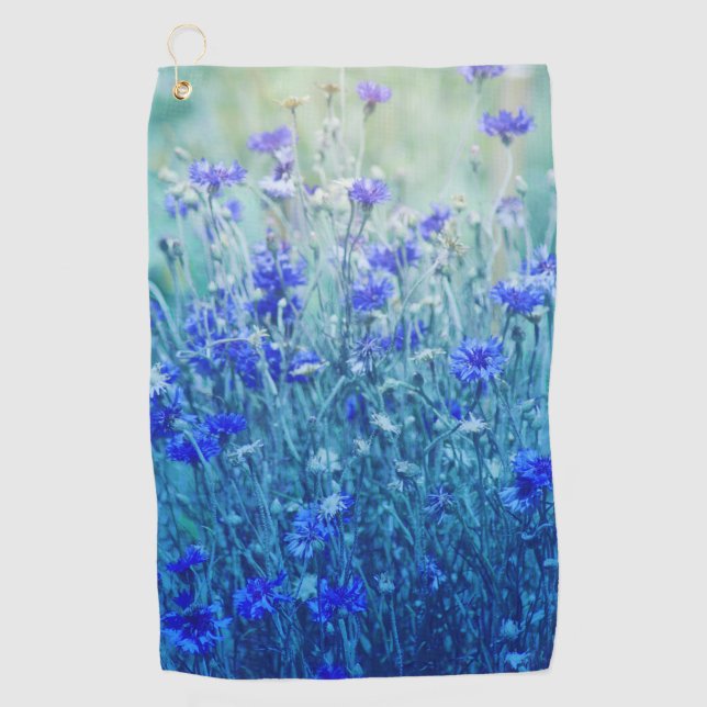 Cornflowers Golf Towel (Front)