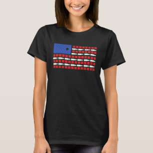 Cornhole And Beer USA Flag Beer Bags And Boards T-Shirt