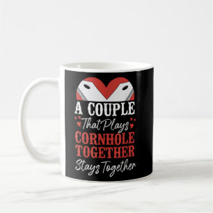Cornhole Bean Bag Player Champ Couple Girlfriend Coffee Mug