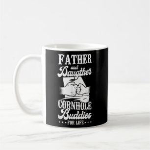 Cornhole Bean Bag Player Champ Dad Daughter Father Coffee Mug