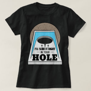 Cornhole Bean Bag Toss Game Play Backyard Hole T-Shirt