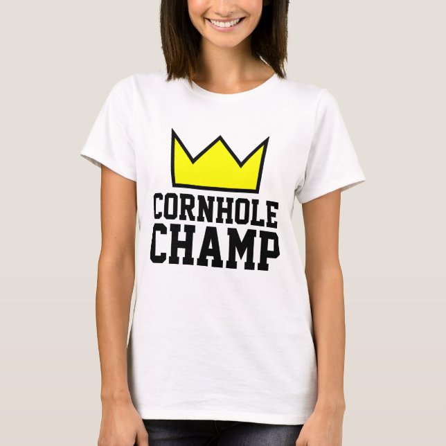 CORNHOLE CHAMP T-shirts (Front)