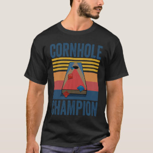 Cornhole Champion Cornhole King Cornhole Queen T-Shirt
