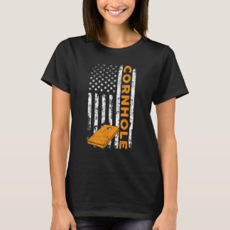 Cornhole Corn Hole USA Flag Patriotic_1 T-Shirt