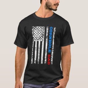 Cornhole Dad Bean Bag Corn Hole Toss Gift T-Shirt