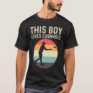 Cornhole Designs For Boys Kids Bean Bag Toss Playe T-Shirt