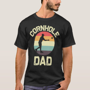 Cornhole Designs For Dad Men Bean Bag Toss Players T-Shirt