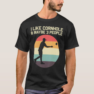 Cornhole Designs For Men Women Bean Bag Toss Pla T-Shirt