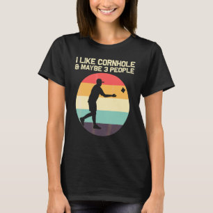Cornhole Designs For Men Women Bean Bag Toss Playe T-Shirt